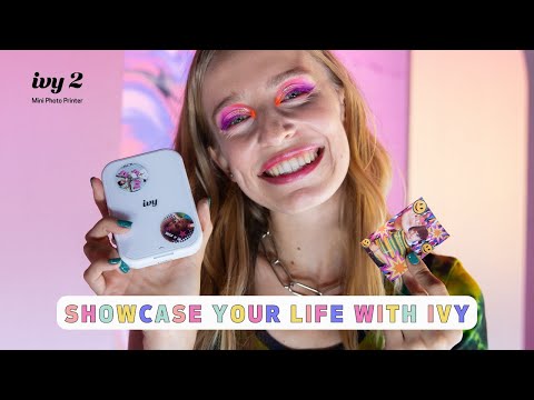 Canon Ivy 2 Mini Photo Printer, Sticky-Back Prints, Blush Pink